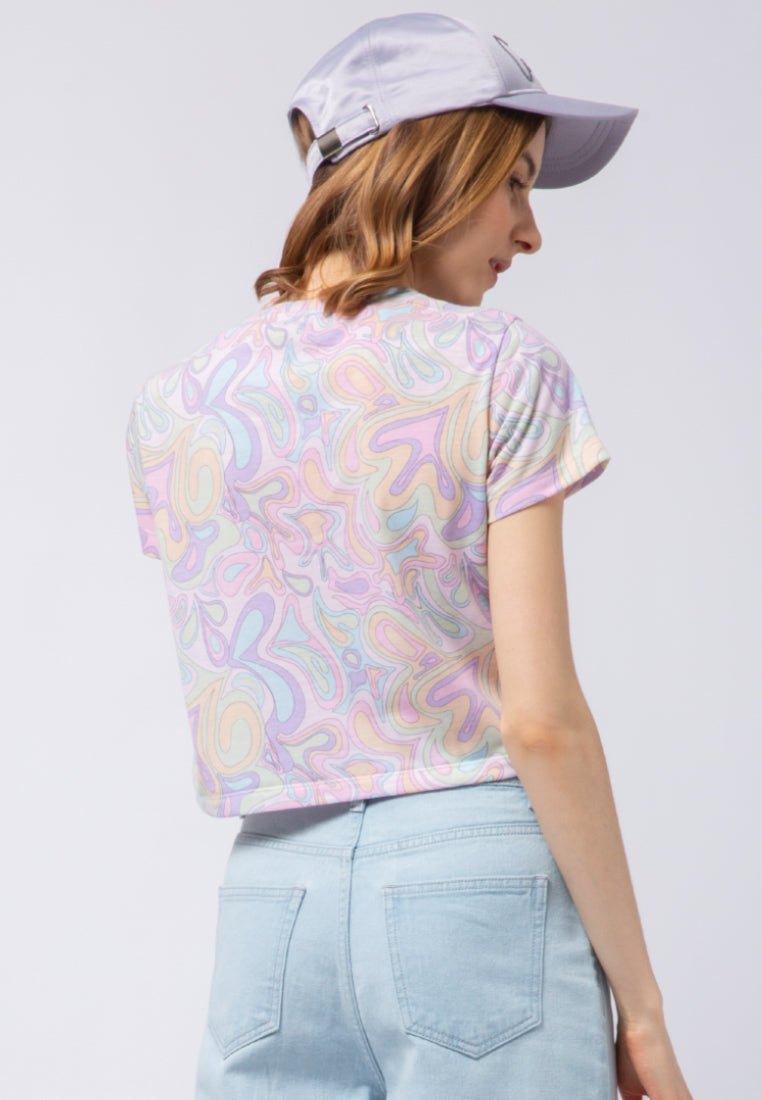 Printed Crop T-shirt