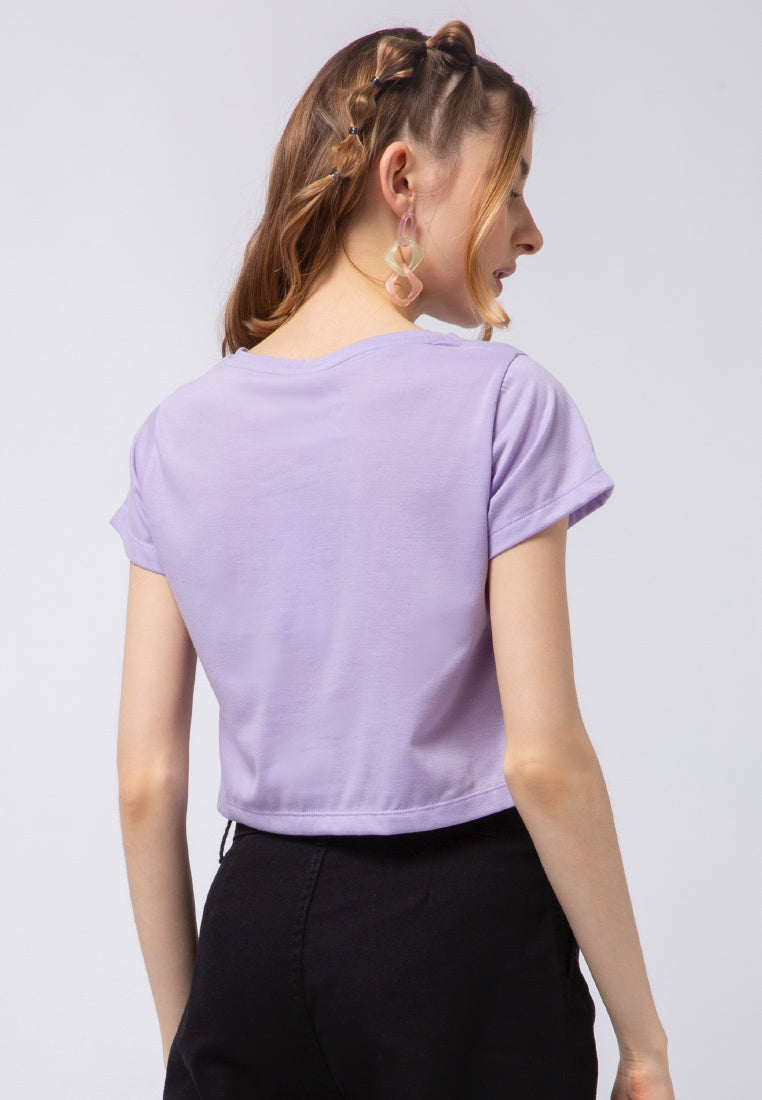 Printed Crop T-shirt