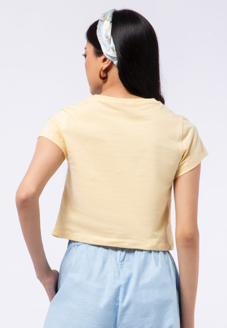 Graphic Short Sleeve Crop T-shirt