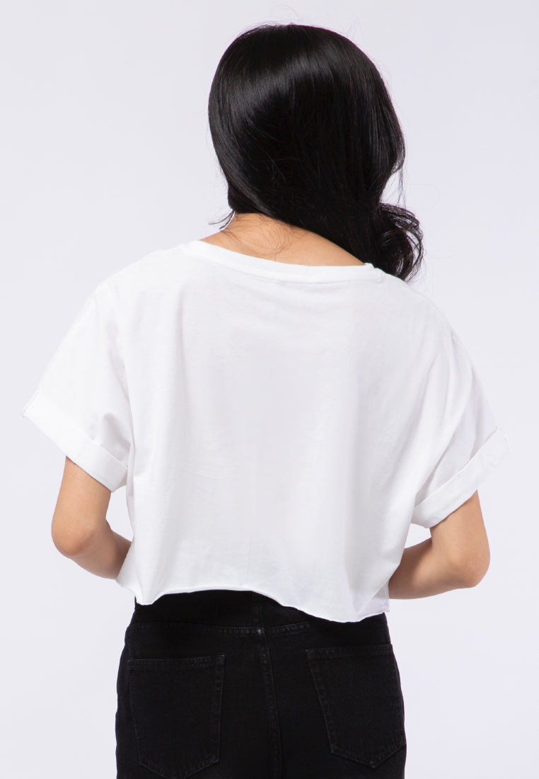 Graphic Loose Crop T-shirt
