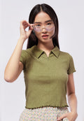 Zipped Polo Top