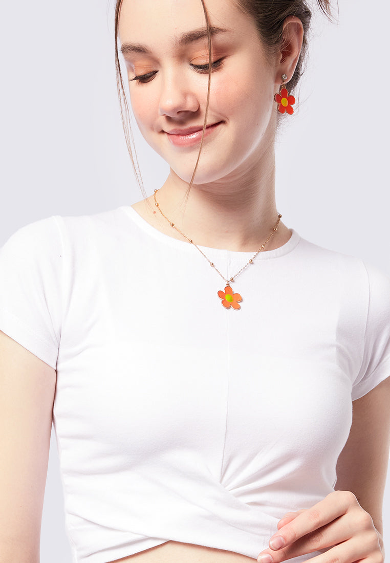 Short Sleeve T-Shirt with Twist Detail