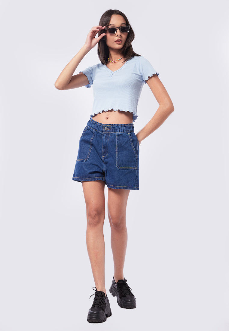 Button Up Short Sleeve T-Shirt