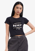 Double Layer Slicing T-Shirt Black