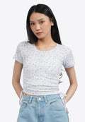 Button Up Top with Side Drawstring