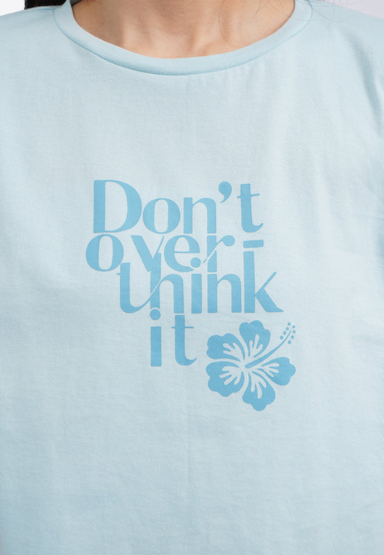 Lace Trim Short Sleeve Graphic T-Shirt