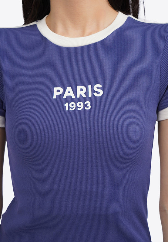 Short Sleeve Graphic Fitted T-Shirt