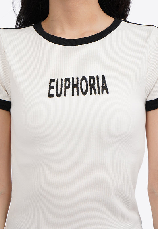 Short Sleeve Graphic Fitted T-Shirt