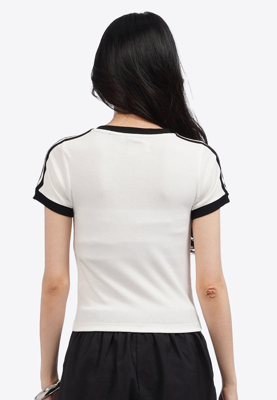 Short Sleeve Graphic Fitted T-Shirt