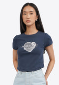 Round Hem Fitted Graphic Tee