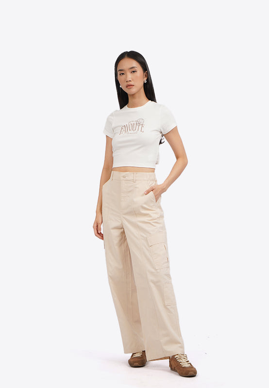 Back Tie Short Sleeve Graphic T-Shirt