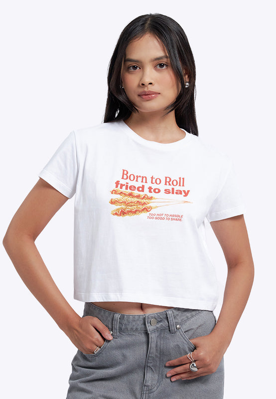 Short Sleeve Graphic Crop T-Shirt