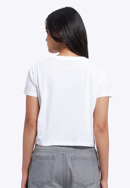 Short Sleeve Graphic Crop T-Shirt
