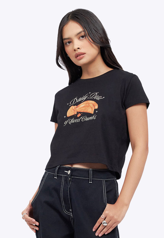 Short Sleeve Graphic Crop T-Shirt