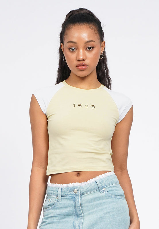Contrast Raglan Sleeveless Top