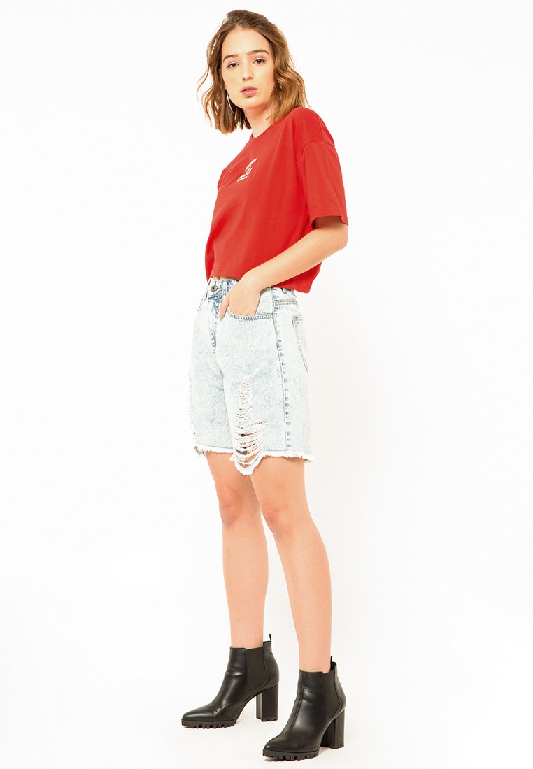 Printed Crop -Shirt
