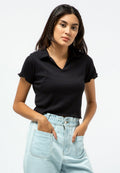 V-neck Polo Shirt