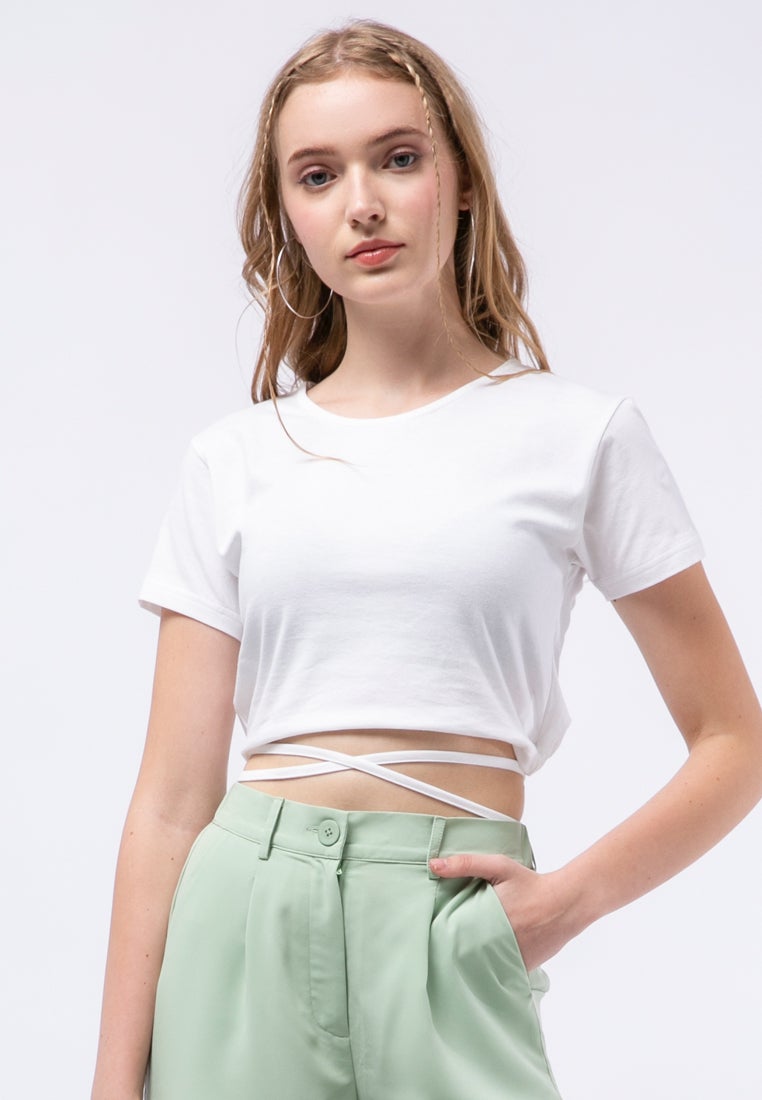Short Sleeve T-shirt with Strap