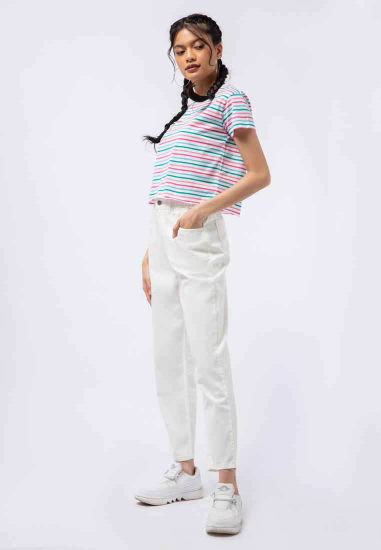 Striped Crop T-shirt
