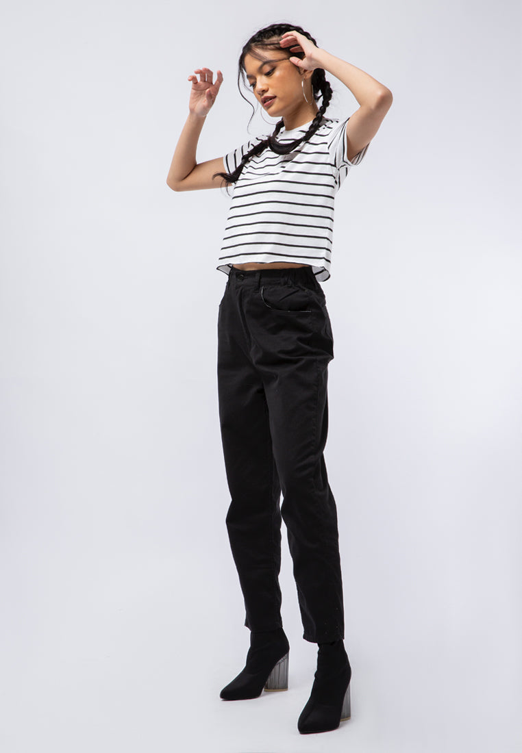 Striped Crop T-shirt
