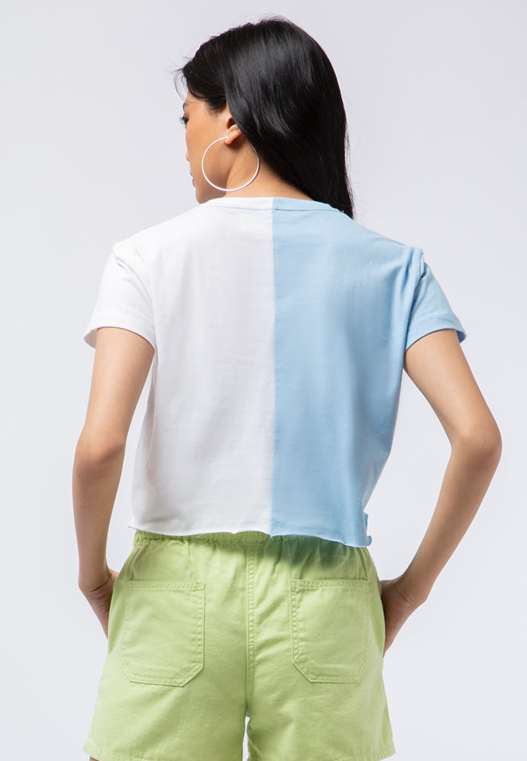 Colorblock Crop T-shirt