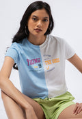 Colorblock Crop T-shirt