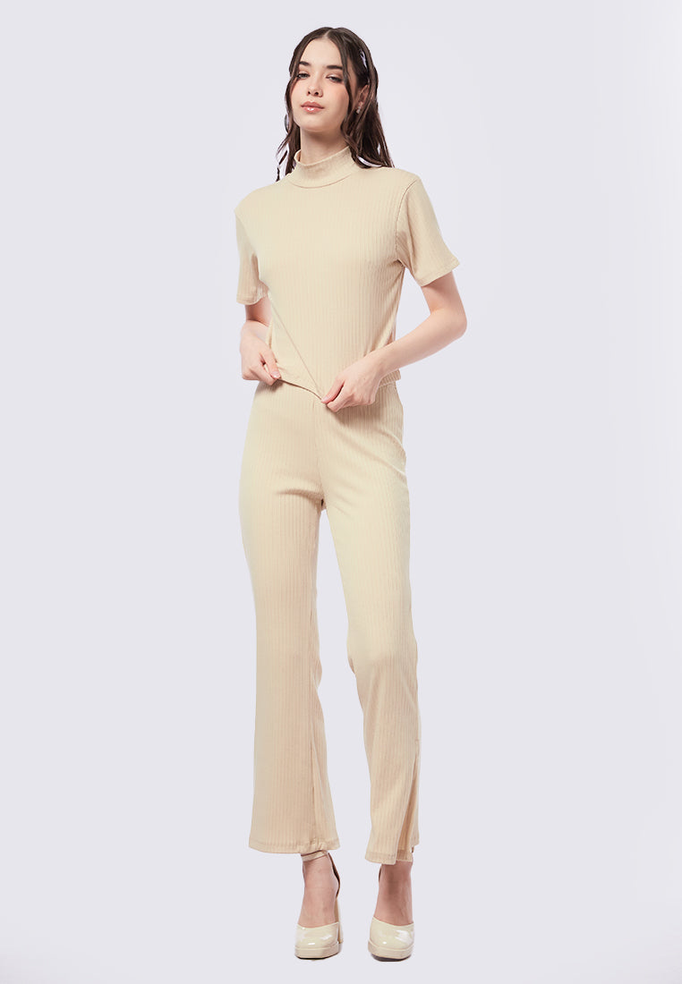 High Neck Short Sleeve Top