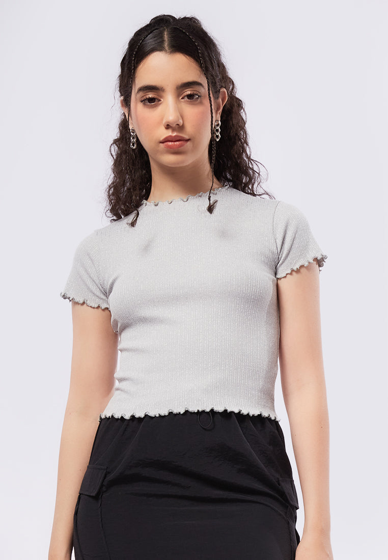 Short Sleeve Lettuce Top