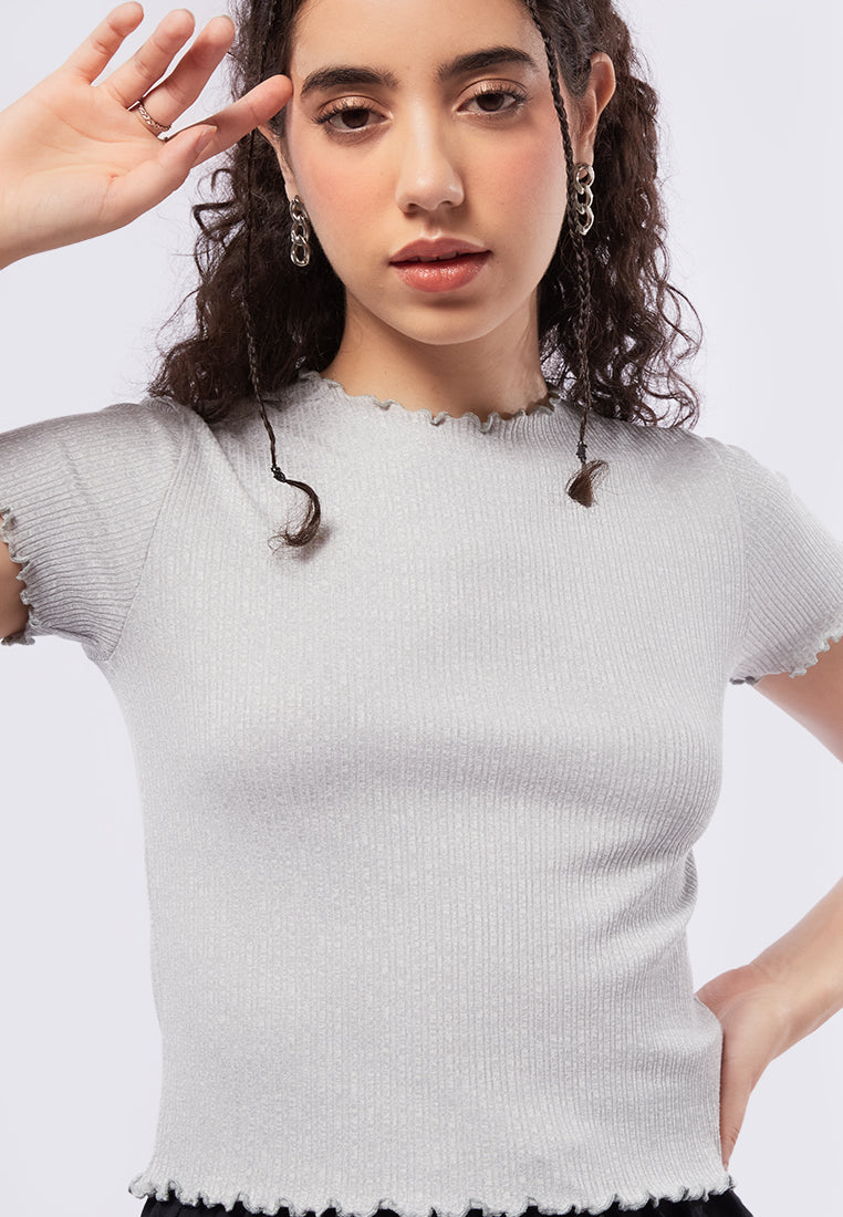 Short Sleeve Lettuce Top