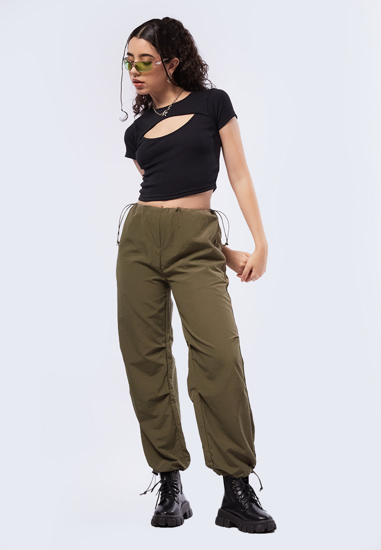 Cut Out Short Sleeve Top