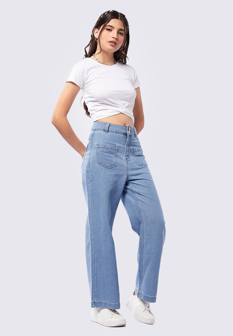 Short Sleeve Top with Twist Front