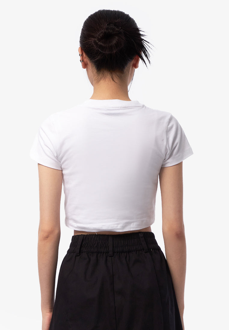 Short Sleeve Graphic Crop T-Shirt