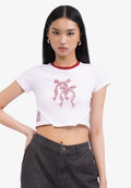 Contrast Collar Fitted T-Shirt