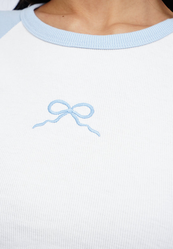Short Sleeve Raglan Crop T-Shirt