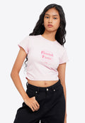 Printed Short Sleeve Crop T-Shirt