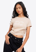 Side Ruched Short Sleeve T-Shirt