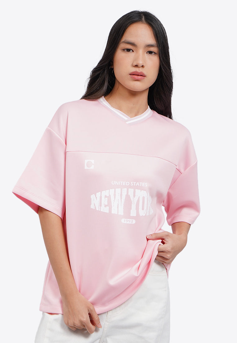 Oversized V-Neck Top