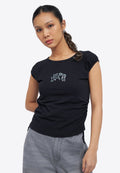 Shirring Fitted Sleeveless Top