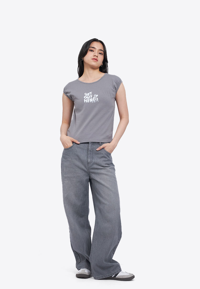 Shirring Fitted Sleeveless Top