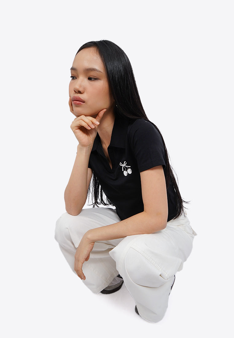 Short Sleeve Graphic Polo Shirt