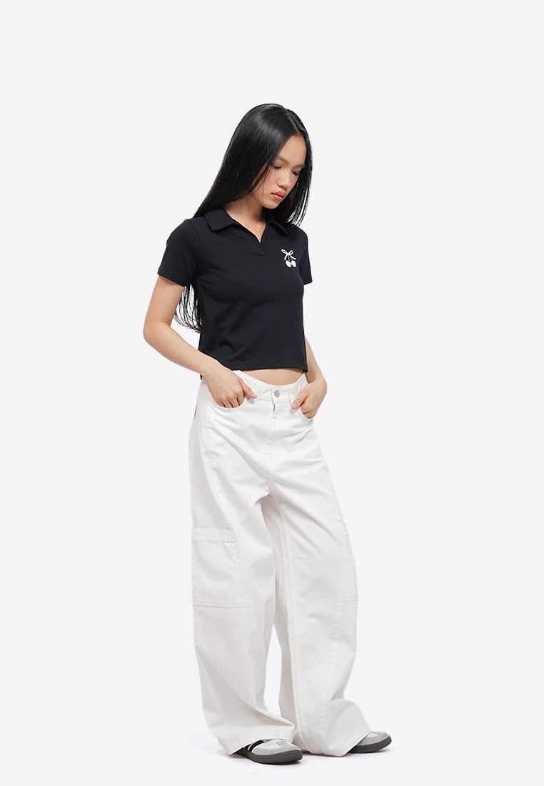 Short Sleeve Graphic Polo Shirt