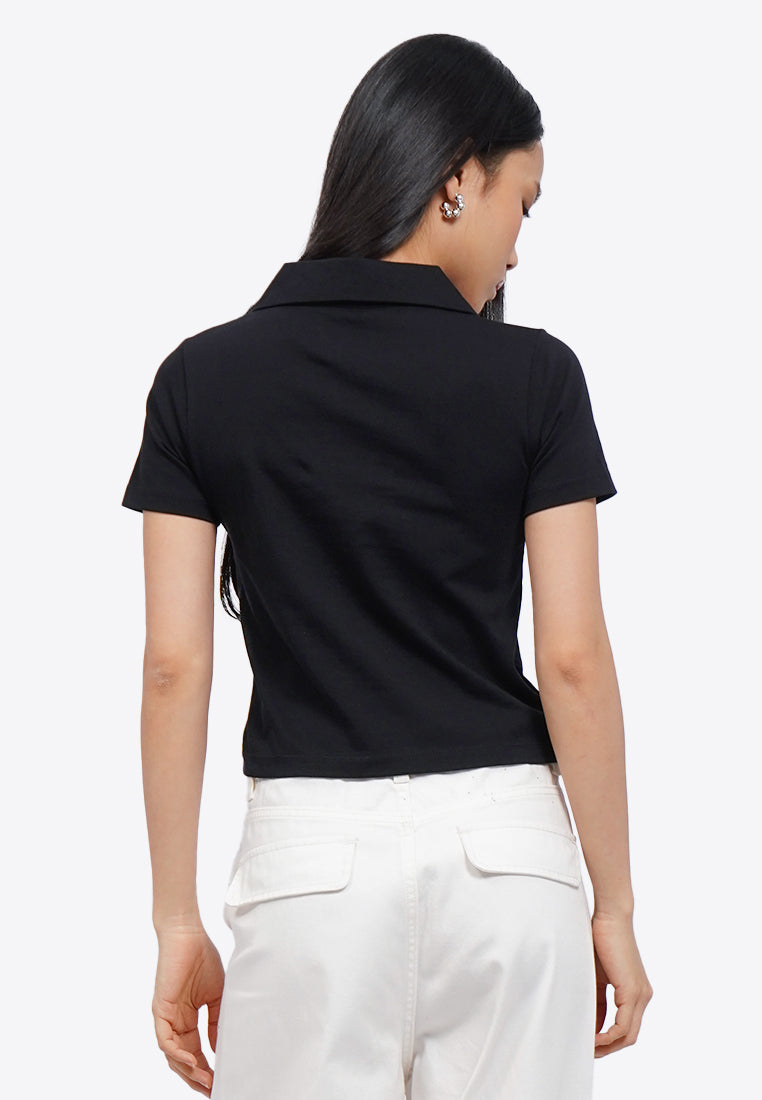 Short Sleeve Graphic Polo Shirt