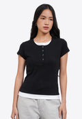 Double Layer Short Sleeve Top