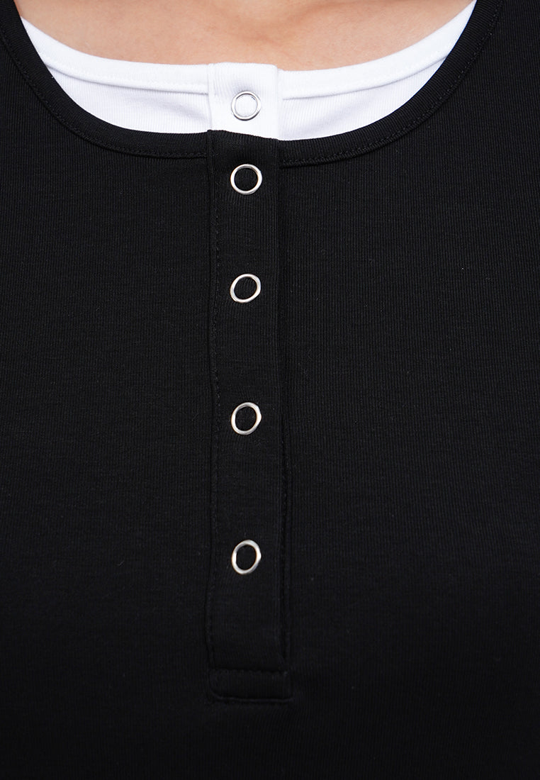 Double Layer Short Sleeve Top