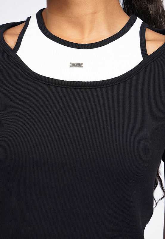 Short Sleeve Double Layer Top