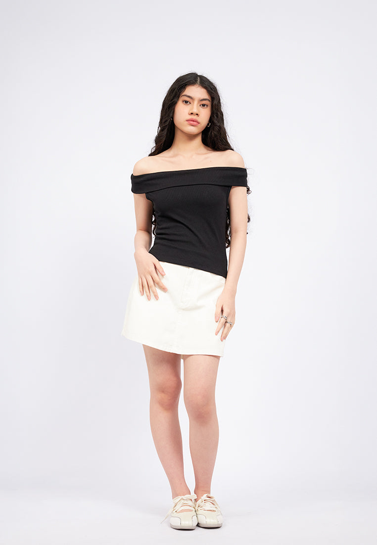 Off Shoulder Short Sleeve Top