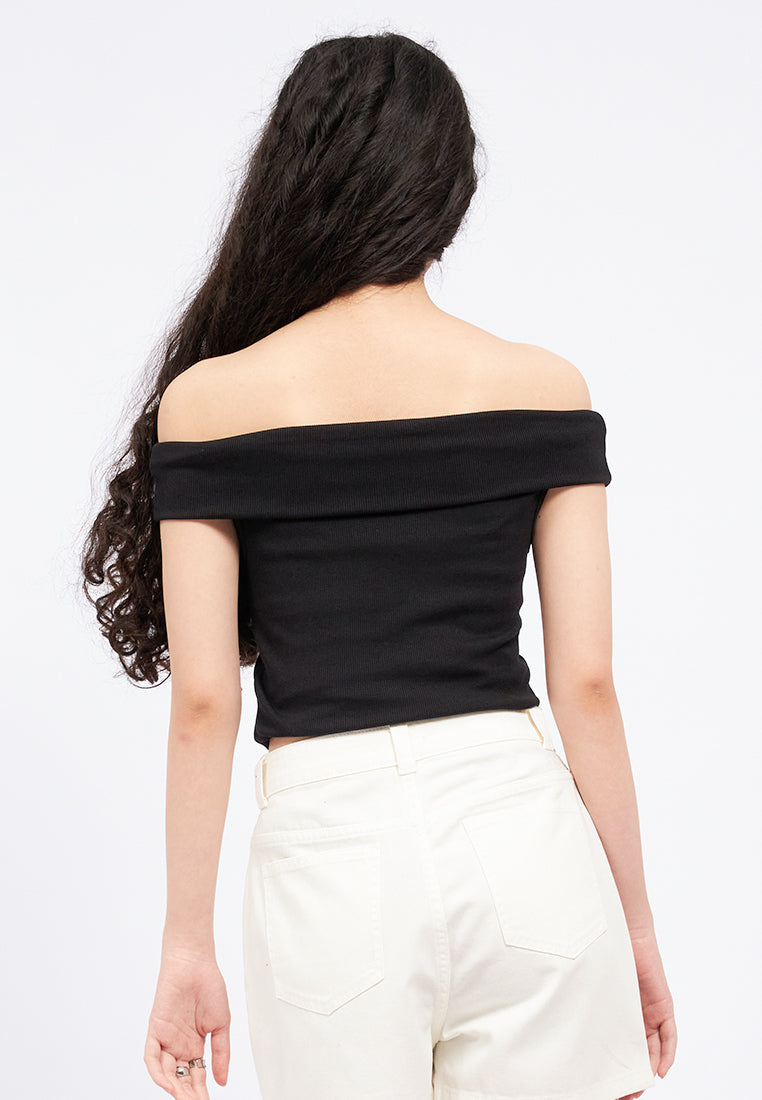 Off Shoulder Short Sleeve Top