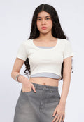 Crew Neck Double Layer T-Shirt