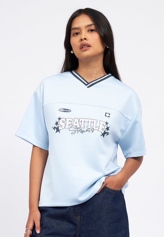Oversized Short Sleeve Graphic Jersey