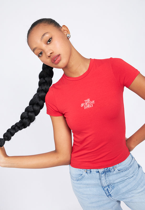 Graphic Short Sleeve Fitted T-Shirt